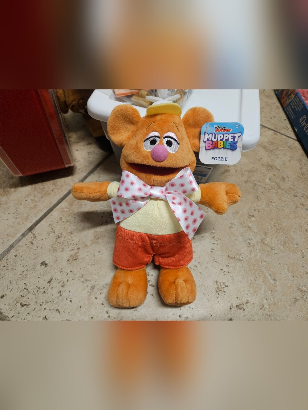 Muppet Babies Fozzie Bear 9” Plush Stuffed Animal Disney Junior Brand New W Tags